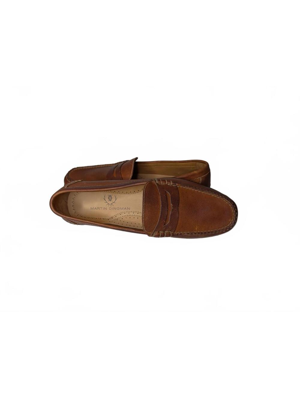 NWOT Martin Dingman All American Penny Loafer in Oiled Saddle Leather, Size 10M